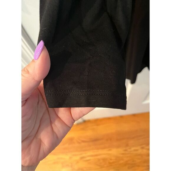 Cable & Gauge Black 3/4 Sleeve Mesh Top Tunic sz 1X NWT - Picture 3 of 8